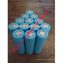 3.7V 800mAh, Lithium-Batterie, Li-Ion 18650, zylindrisch, wiederaufladbar